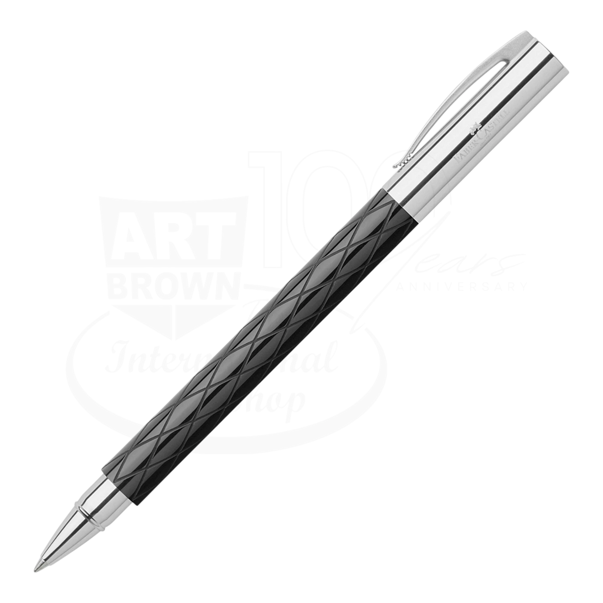 Faber-Castell Ambition Black Rhombus Rollerball Pen