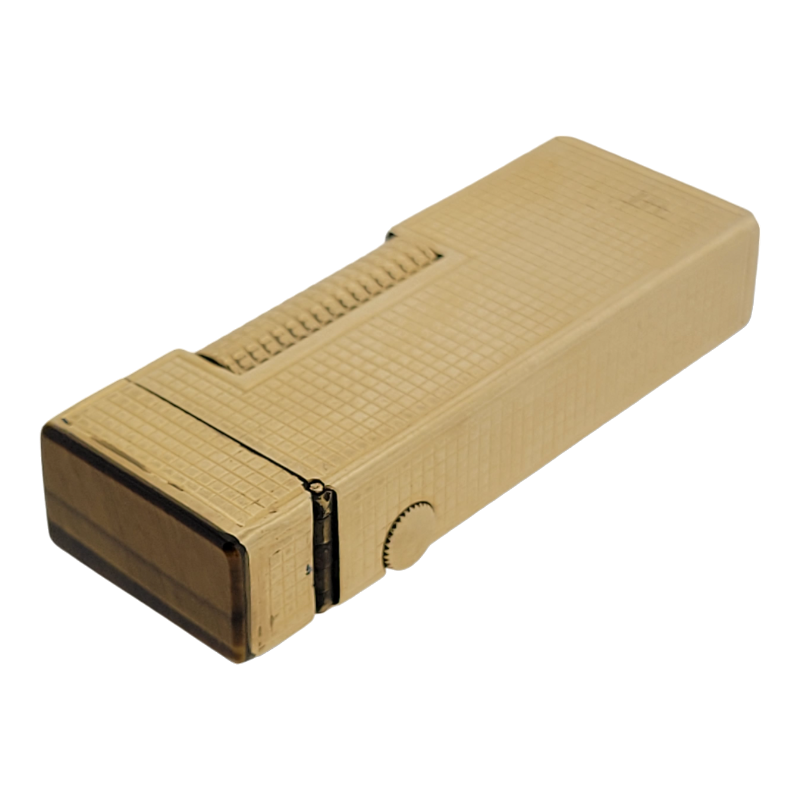 Vintage DUNHILL 14K Solid Gold Outer Jacket Lighter Ribbed Australia