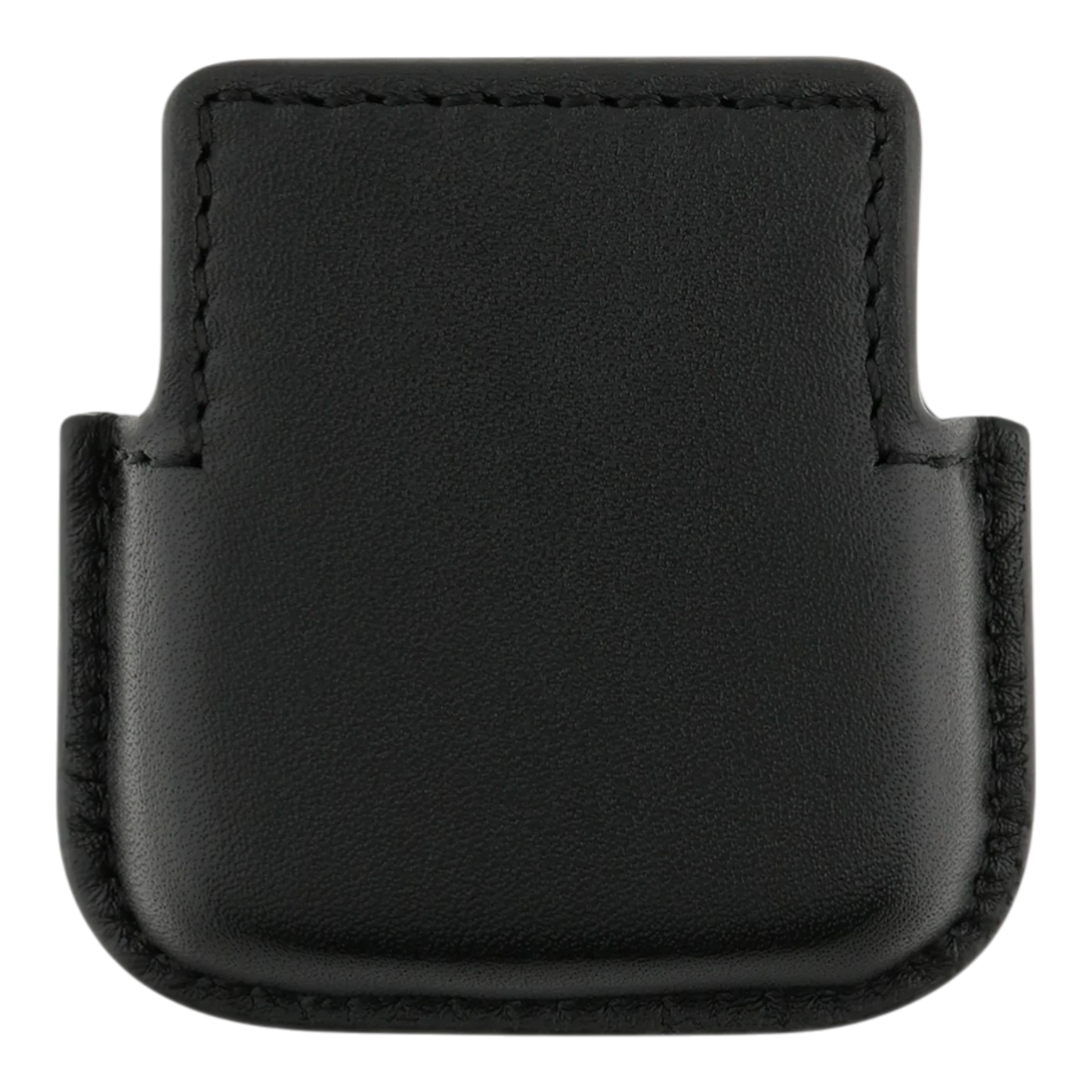 Back view of black soft leather lighter case for S.T. Dupont Line 1 lighter