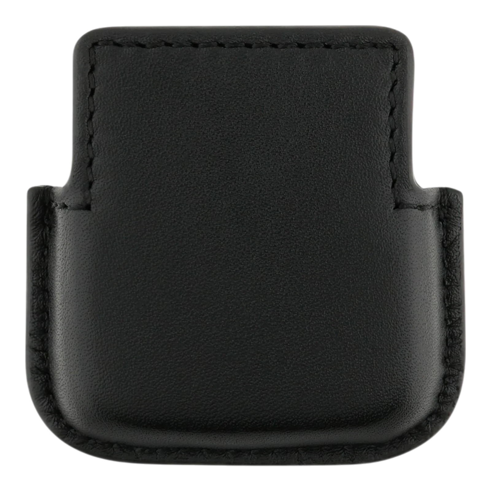 Back view of black soft leather lighter case for S.T. Dupont Line 1 lighter