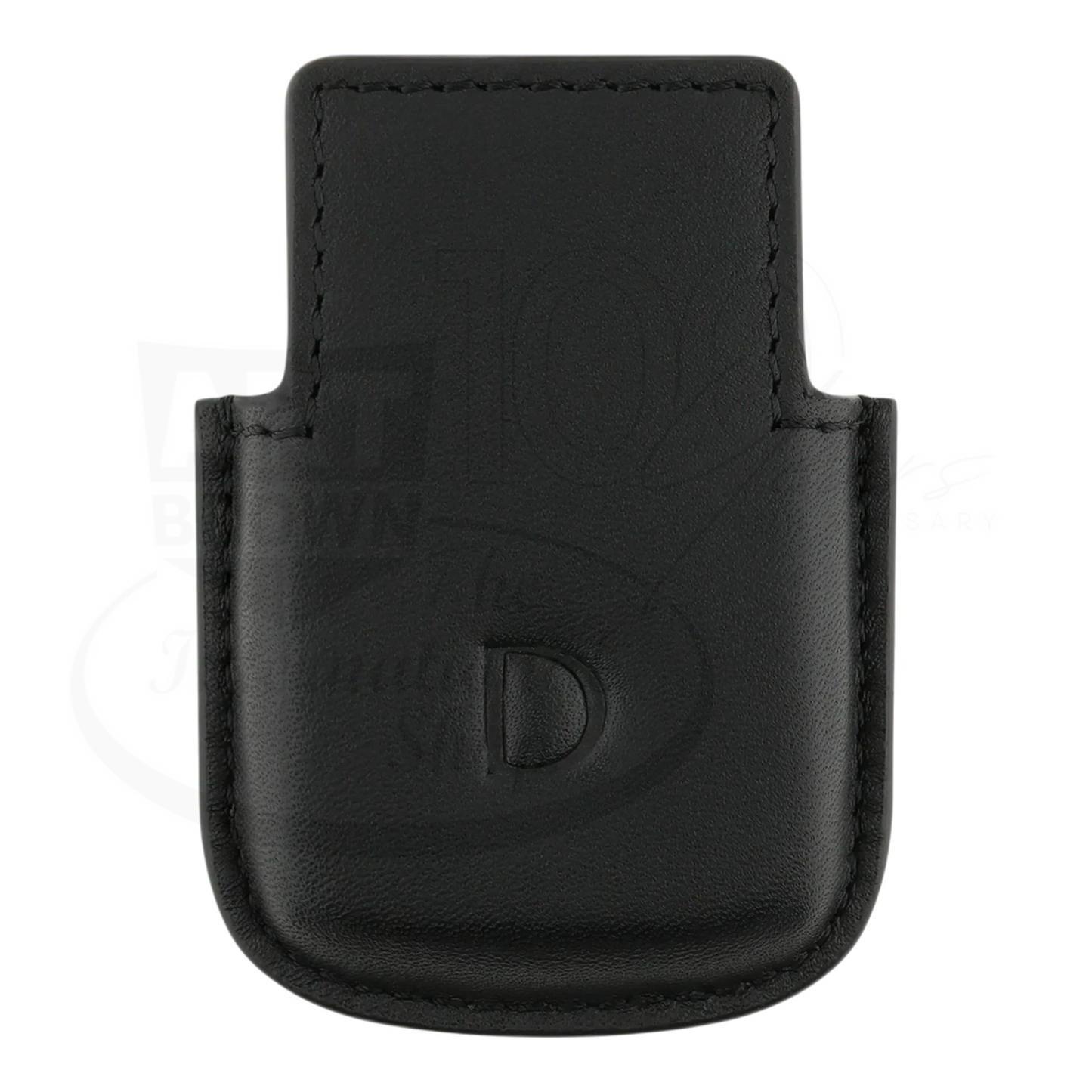 Soft leather lighter case for Ligne 2 lighters with embossed D logo, slip in pouch without top