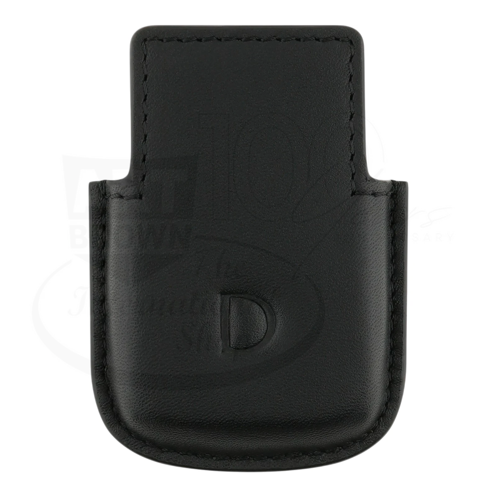 Soft leather lighter case for Ligne 2 lighters with embossed D logo, slip in pouch without top
