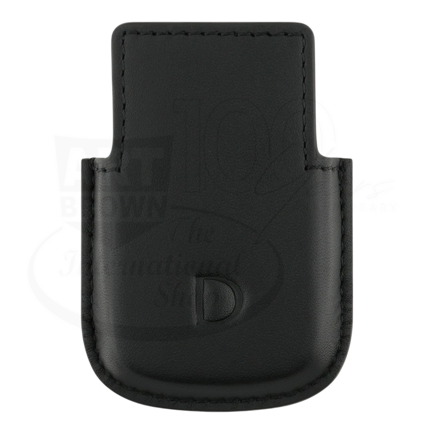 Soft leather lighter case for Le Grand lighters with embossed D logo, slip in pouch without top