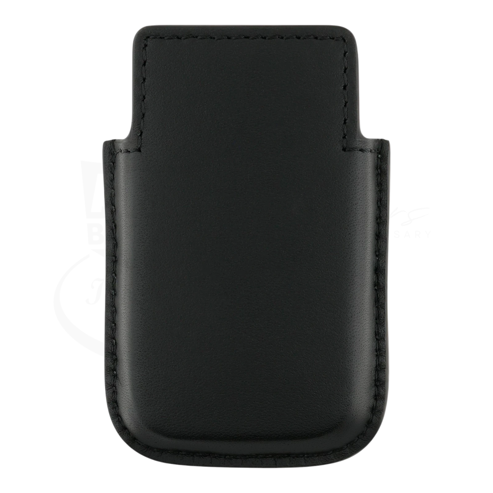 Black soft leather lighter case for S.T. Dupont Biggy lighter, backside view