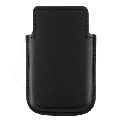 Black soft leather lighter case for S.T. Dupont Biggy lighter, backside view