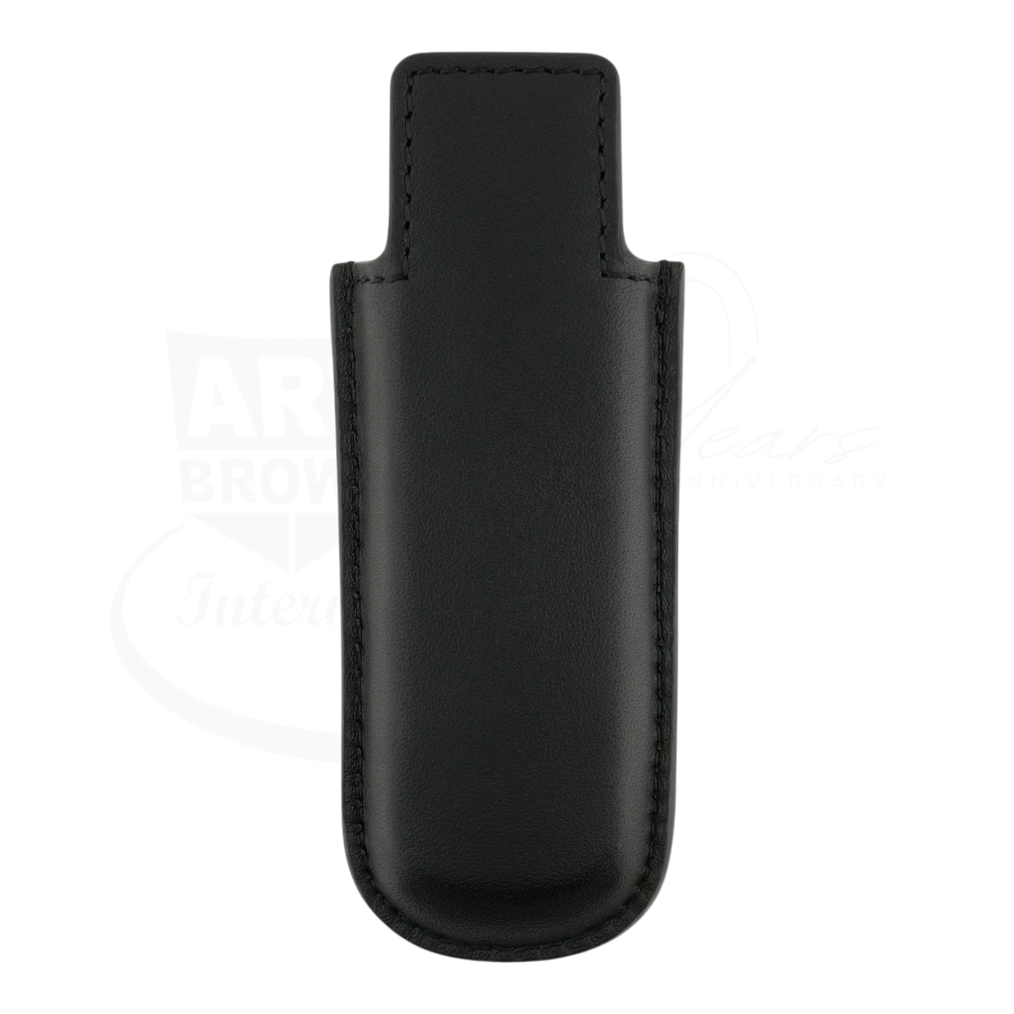 Black soft leather lighter case for S.T. Dupont twiggy lighter, backside