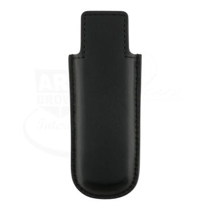 Black soft leather lighter case for S.T. Dupont twiggy lighter, backside