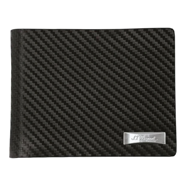 S.T. Dupont defi carbon wallet made with carbon fiber and leather