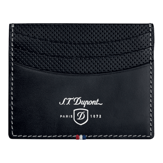 S.T. Dupont Defi Black Leather Credit Card Holder 170406DC