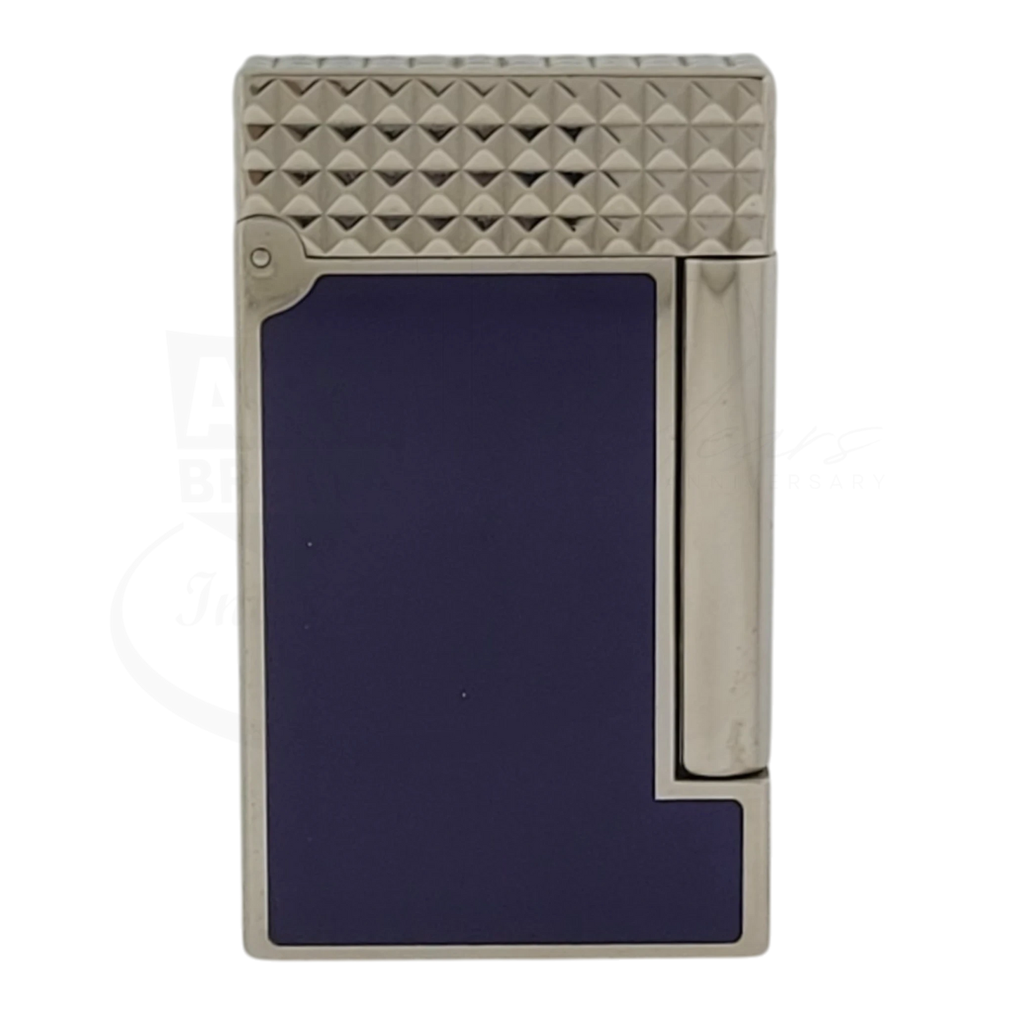 Preowned S.T. Dupont Line D Blue Lacquer & Palladium Lighter, 017066
