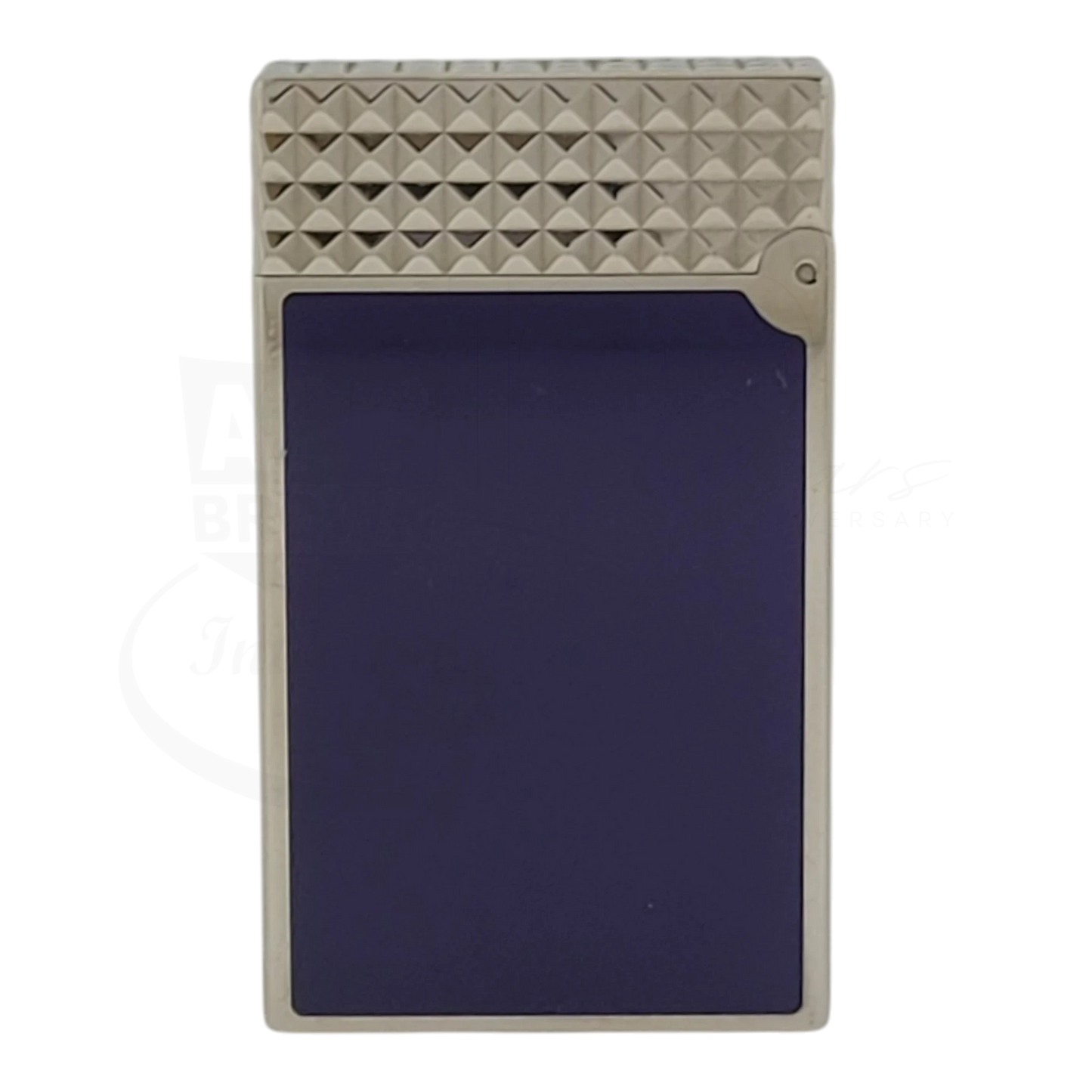 Preowned S.T. Dupont Line D Blue Lacquer & Palladium Lighter, 017066
