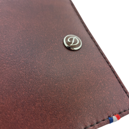 S.T. Dupont Brown & Black Smooth Leather Wallet, 180190