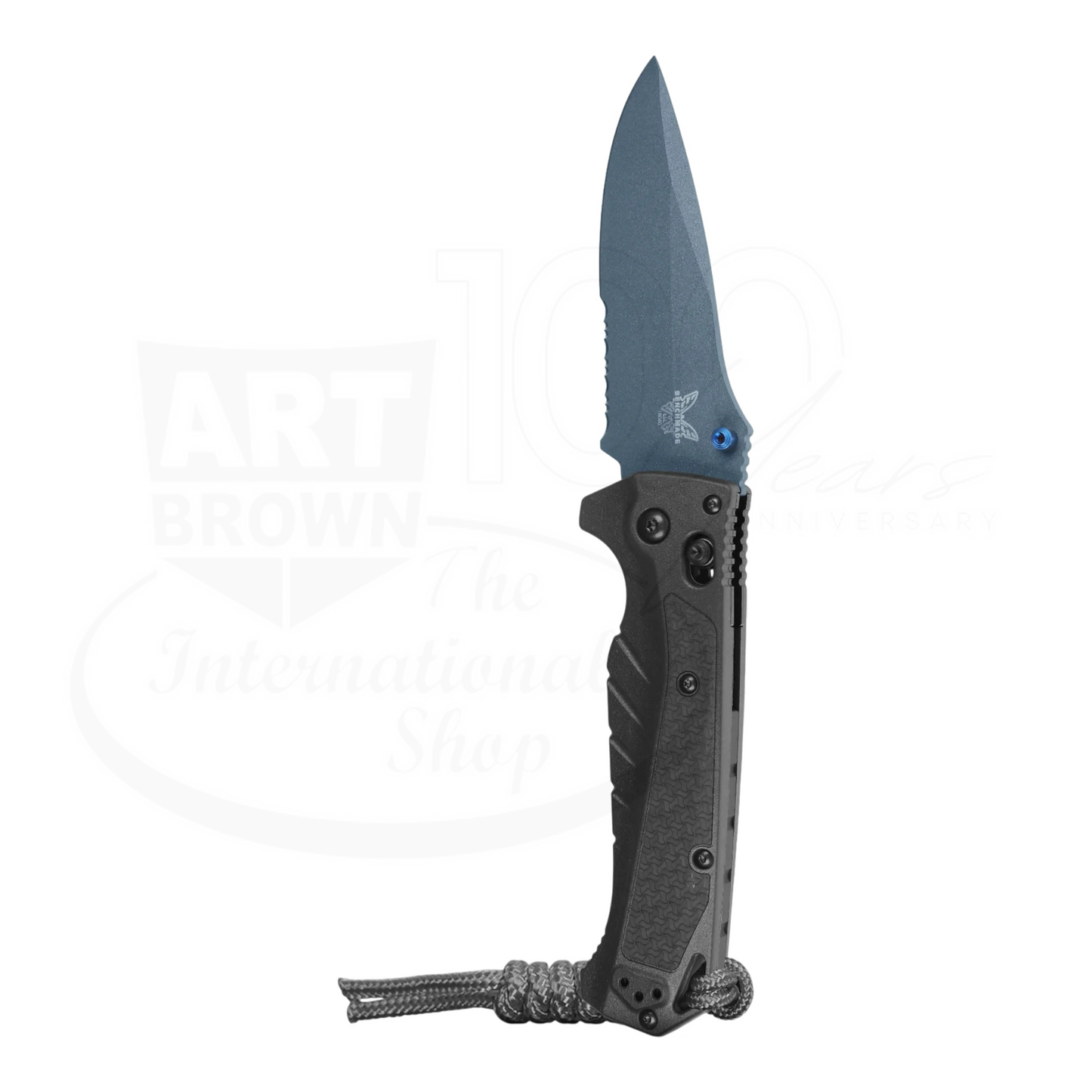 Benchmade Adira™ Tempest Gray Grivory® Serrated Drop-point
