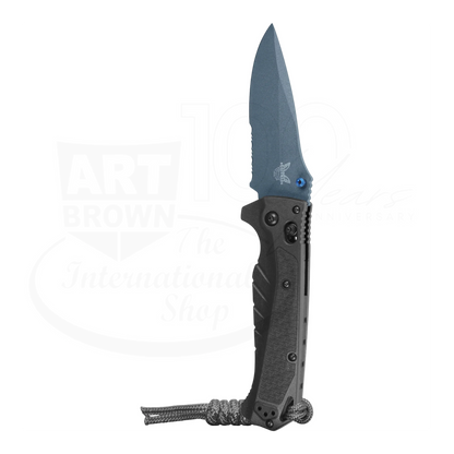 Benchmade Adira™ Tempest Gray Grivory® Serrated Drop-point