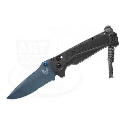 Benchmade Adira™ Tempest Gray Grivory® Serrated Drop-point