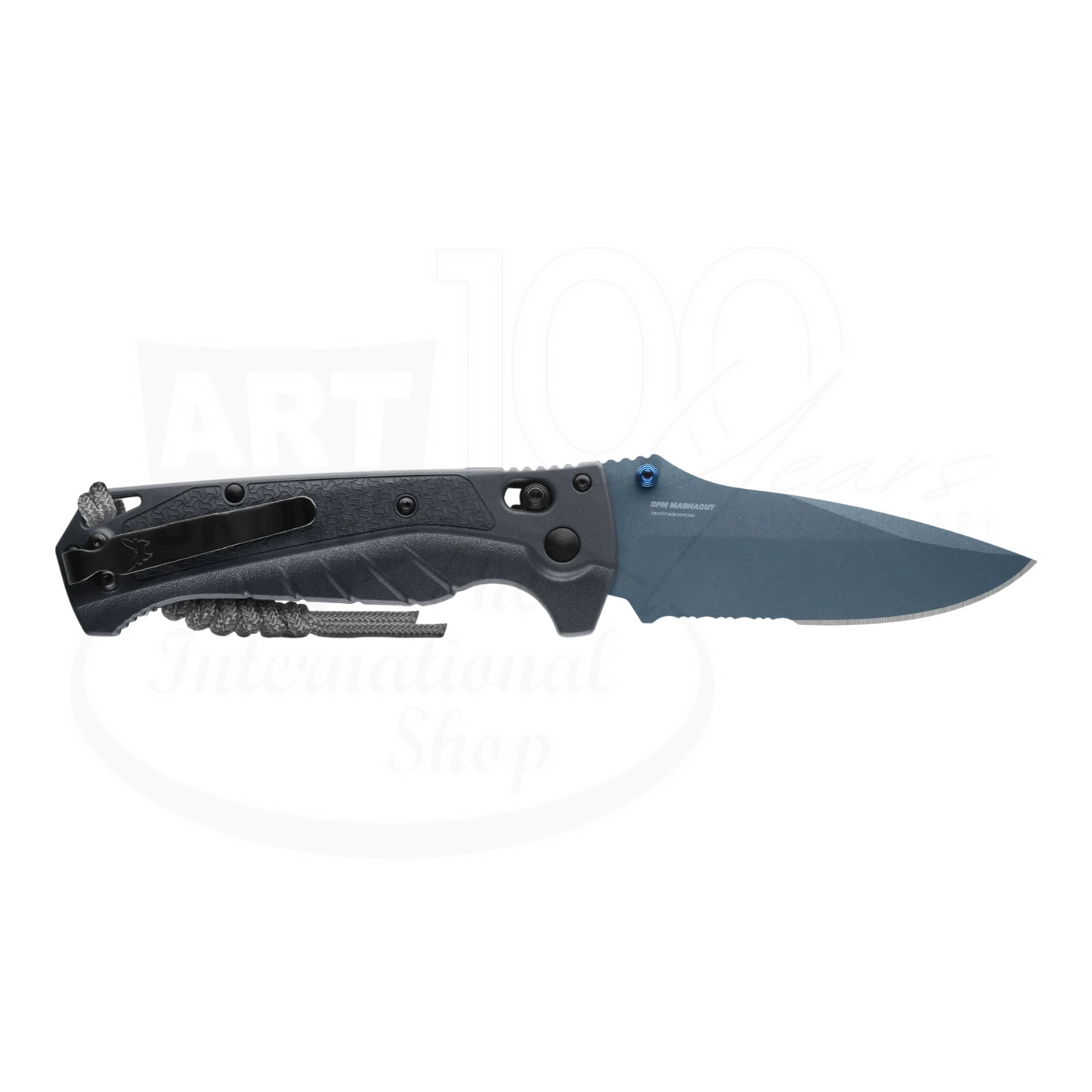 Benchmade Adira™ Tempest Gray Grivory® Serrated Drop-point