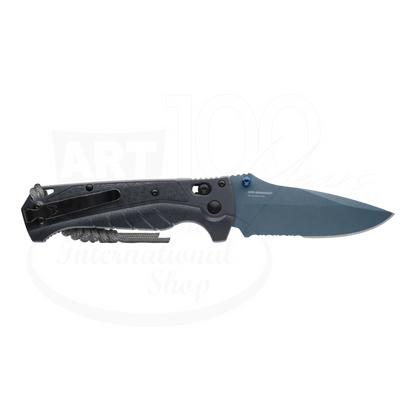 Benchmade Adira™ Tempest Gray Grivory® Serrated Drop-point