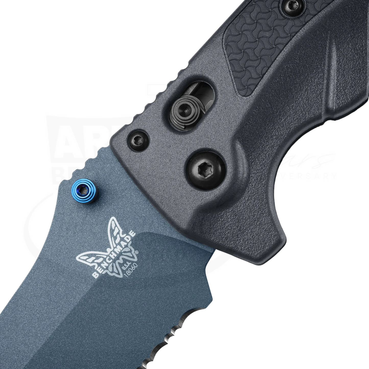 Benchmade Adira™ Tempest Gray Grivory® Serrated Drop-point