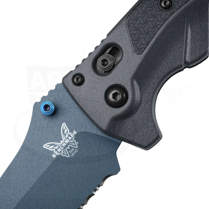 Benchmade Adira™ Tempest Gray Grivory® Serrated Drop-point