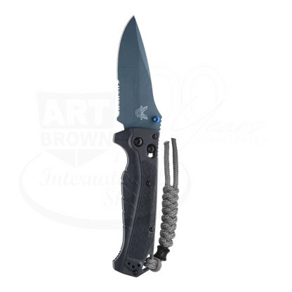 Benchmade Adira™ Tempest Gray Grivory® Serrated Drop-point