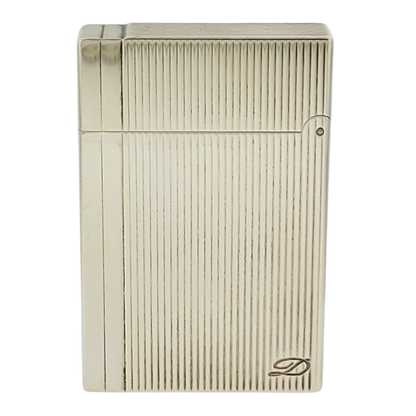 Preowned S.T. Dupont Gatsby Palladium Vertical Lines Lighter, 018137-D2