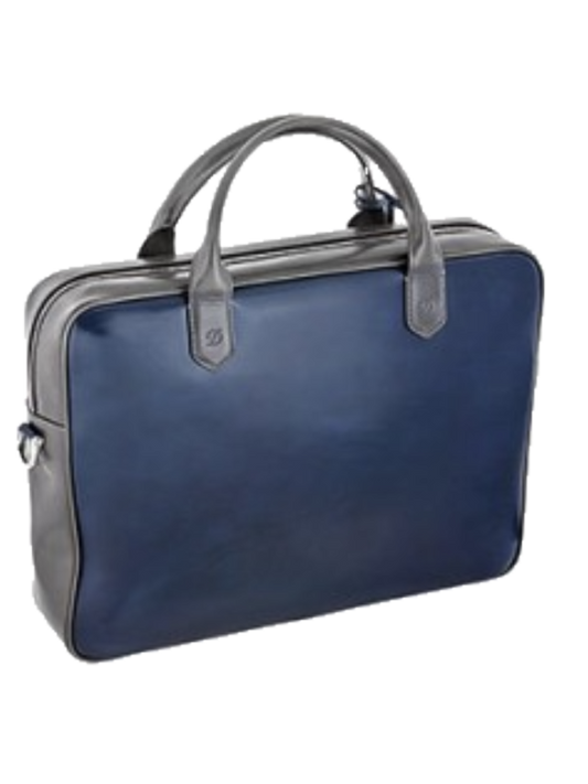 S.T. Dupont Grey and Blue Document Holder, 181590