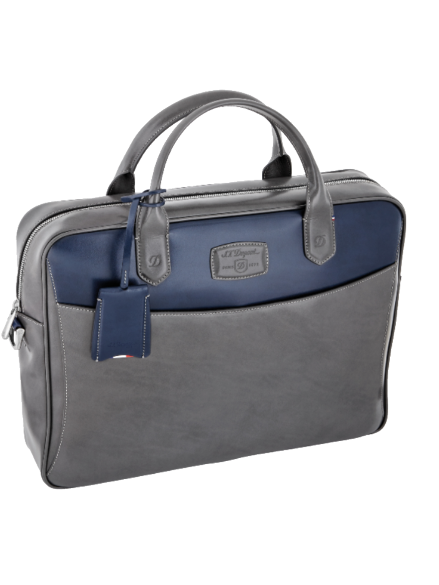 S.T. Dupont Grey and Blue Document Holder, 181590