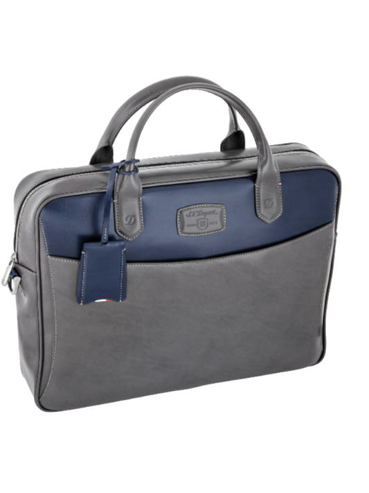 S.T. Dupont Grey and Blue Document Holder, 181590