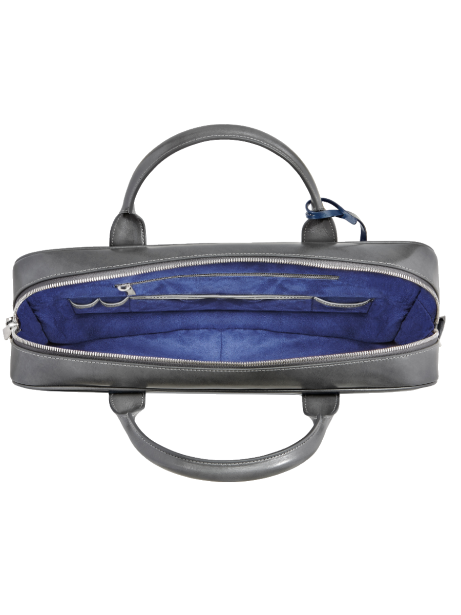 S.T. Dupont Grey and Blue Document Holder, 181590