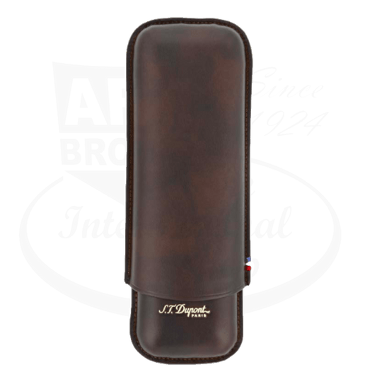 S.T. Dupont Atelier 2 Cigar Case Brown Leather, 183141