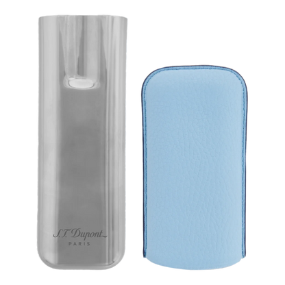 S.T. Dupont Metal Base Turquoise & Chrome 2 Cigar Case, 183264