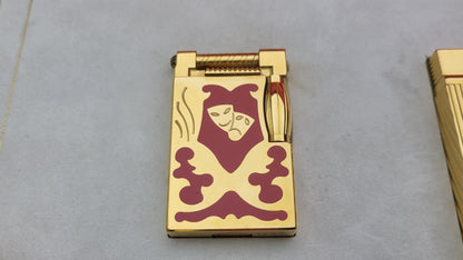 S.T. Dupont Limited Edition Teatro Collectors Red Lacquer and Gold Set