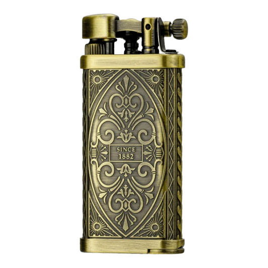 IM Corona 4th Generation Old Boy Antique Brass Heritage Pipe Lighter