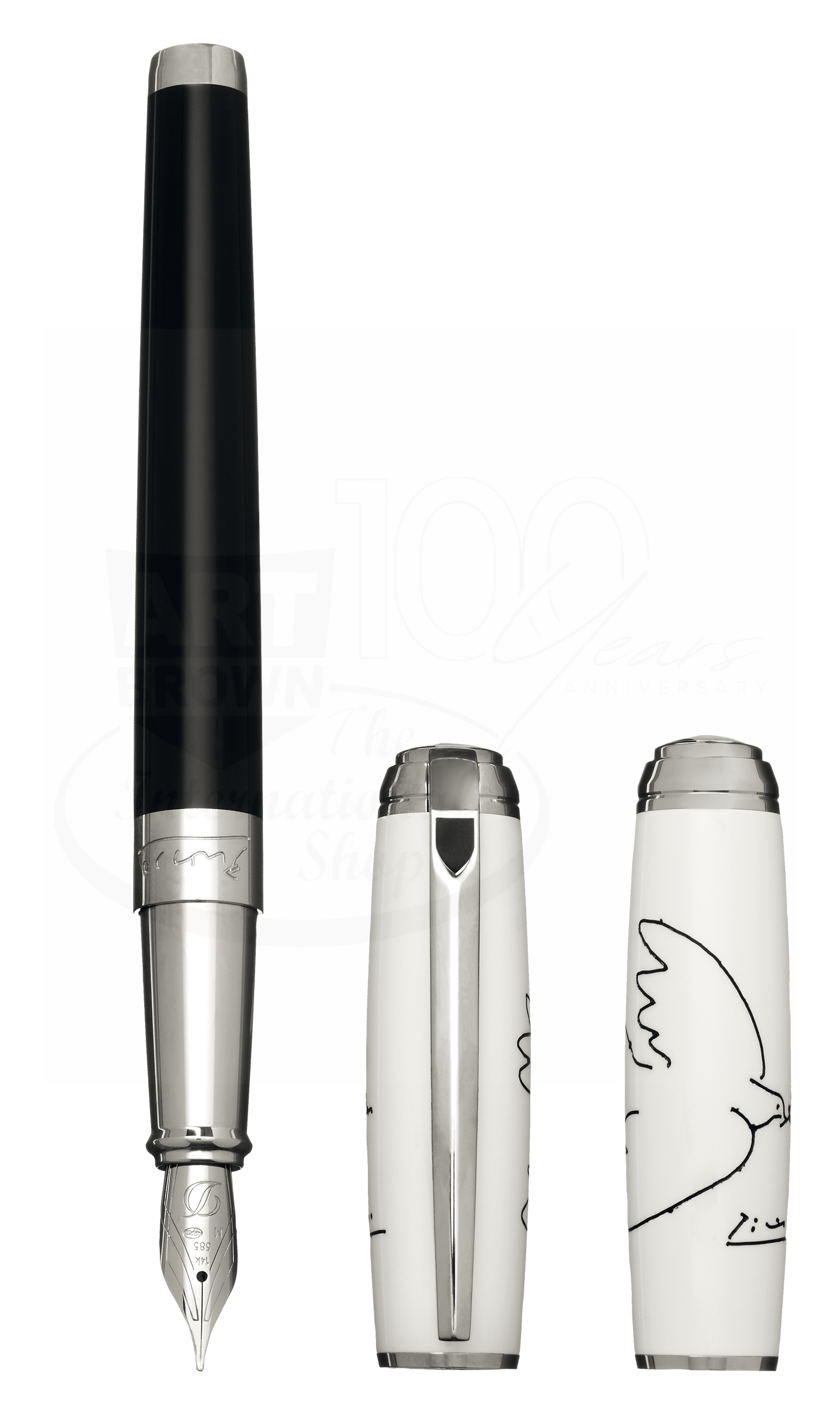 S.T. Dupont Line D Picasso Dove Fountain Pen, 410050L