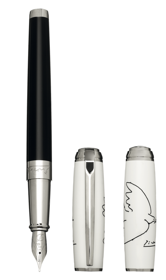 S.T. Dupont Line D Picasso Dove Fountain Pen, 410050L