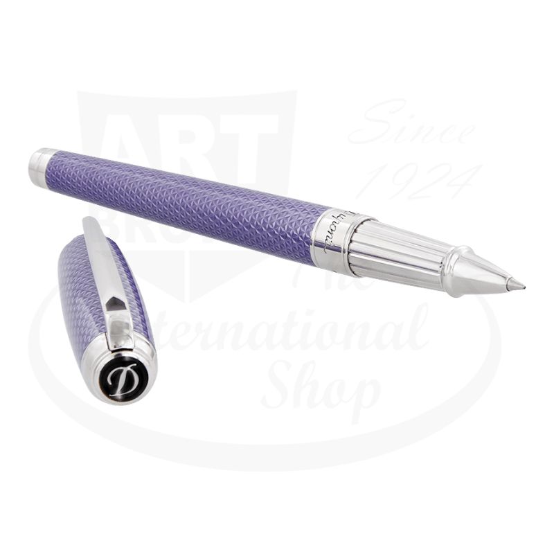 S.T. Dupont Line D Large Lilac & Palladium Rollerball Pen, 412000L