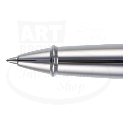S.T. Dupont Line D Palladium Arabesque Rollerball Pen 412673 polished palladium tip close-up view