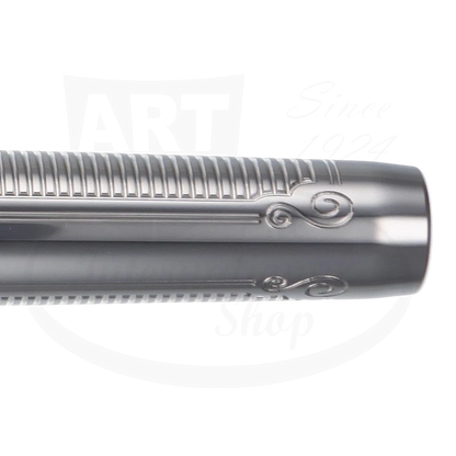 S.T. Dupont Line D Palladium Arabesque Rollerball Pen 412673 solid brass palladium finish intricate metalwork pattern