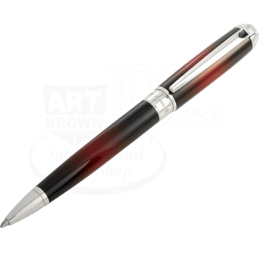 S.T. Dupont Line D Atelier Red Sunburst Medium Ballpoint Pen 415106M
