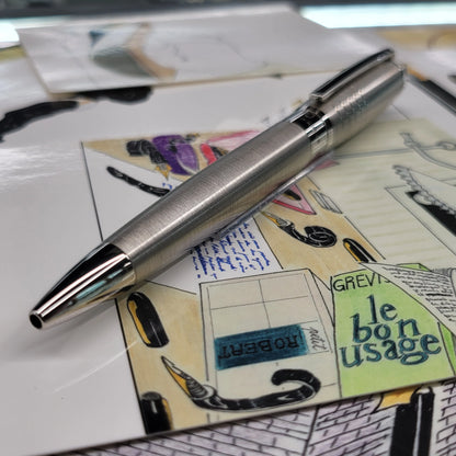 S.T. Dupont Line D / Elysee Brushed Palladium Ballpoint Pen, 415607