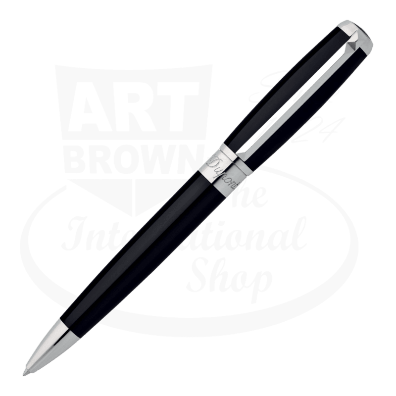 S.T. Dupont Elysee Black Lacquer & Palladium Ballpoint Pen, 415674