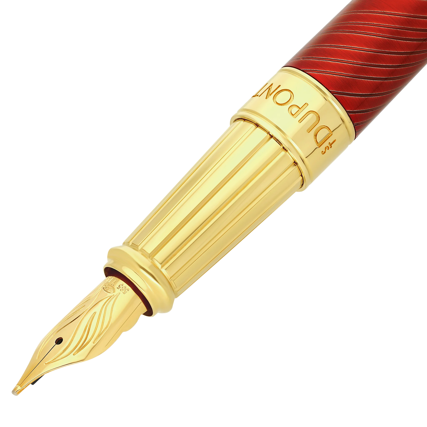 S.T. Dupont Line D Eternity Large Horse Mane Guilloche Fountain Pen