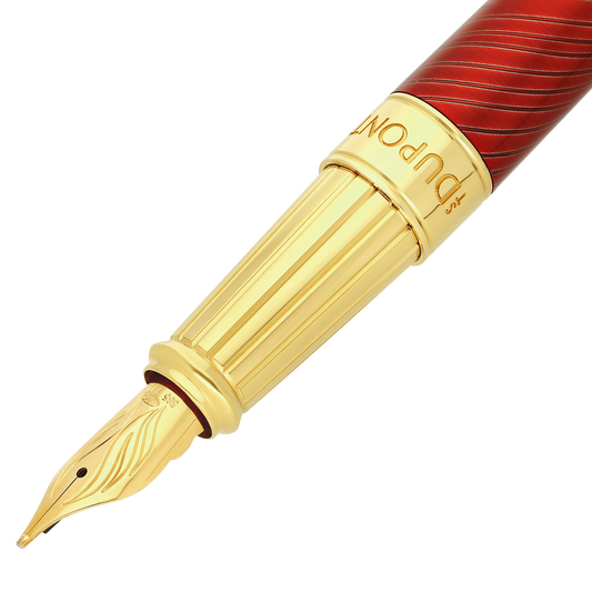 S.T. Dupont Line D Eternity Large Horse Mane Guilloche Fountain Pen