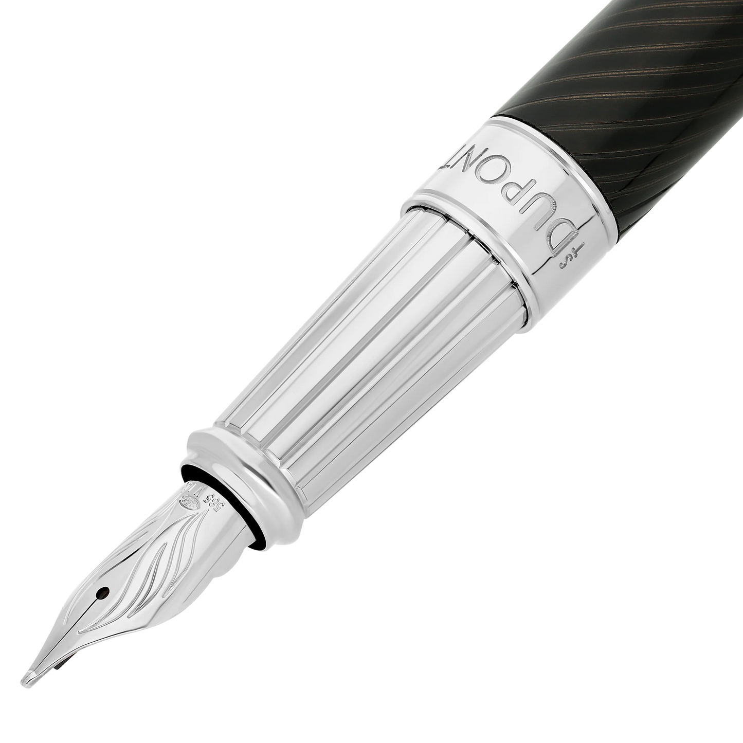 S.T. Dupont Line D Eternity Large Horse Mane Guilloche Fountain Pen