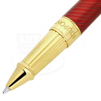 S.T. Dupont Line D Eternity Large Horse Mane Guilloche Rollerball Pen