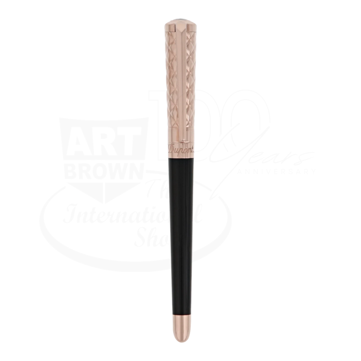 S.T. Dupont Liberté Black Lacquer & Rose Gold Fountain Pen, 460601