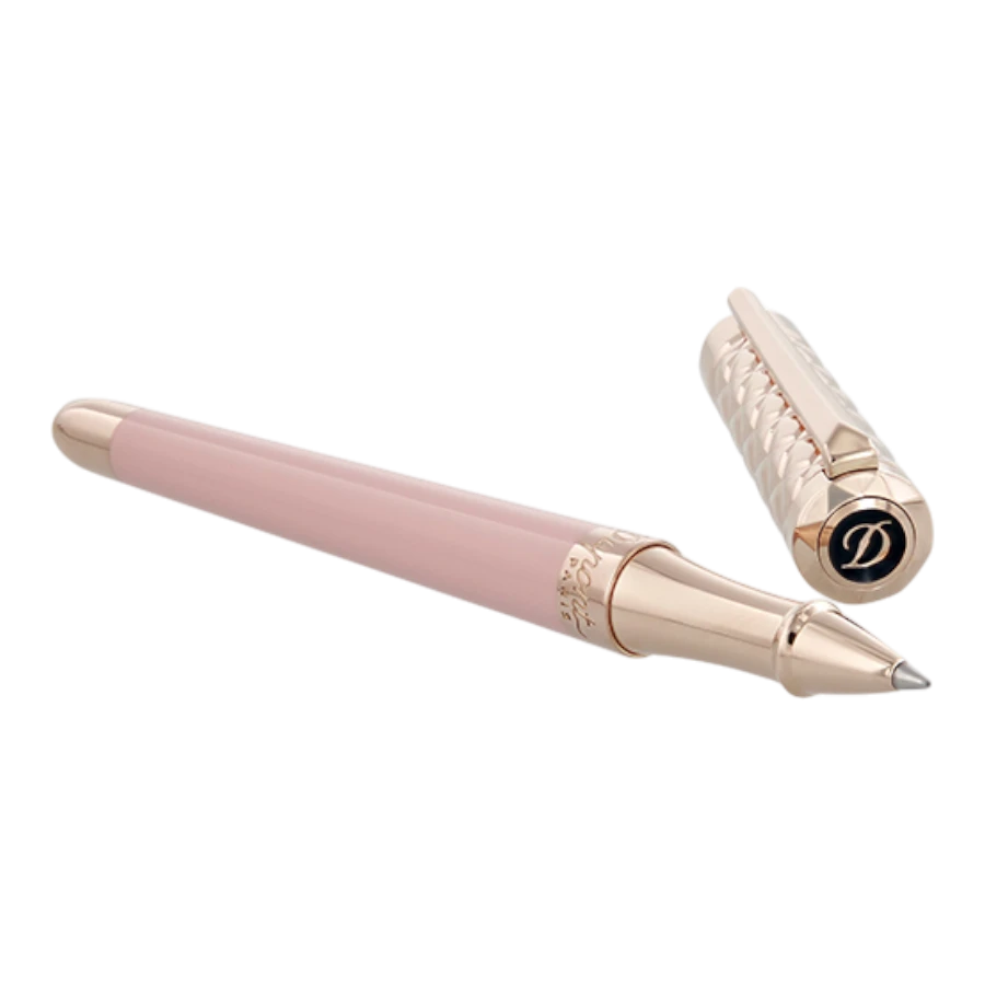S.T. Dupont Liberté Pink Lacquer & Rose Gold Rollerball Pen, 462678