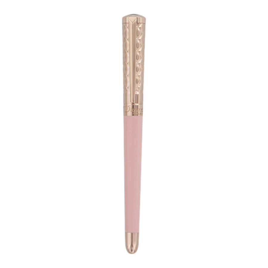 S.T. Dupont Liberté Pink Lacquer & Rose Gold Rollerball Pen, 462678