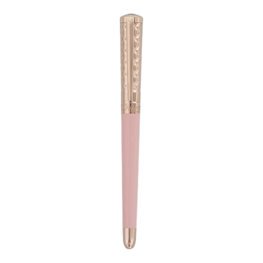 S.T. Dupont Liberté Pink Lacquer & Rose Gold Rollerball Pen, 462678