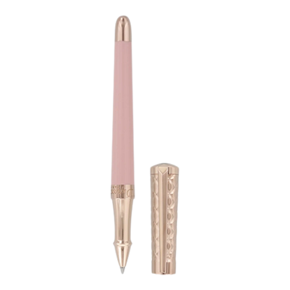 S.T. Dupont Liberté Pink Lacquer & Rose Gold Rollerball Pen, 462678